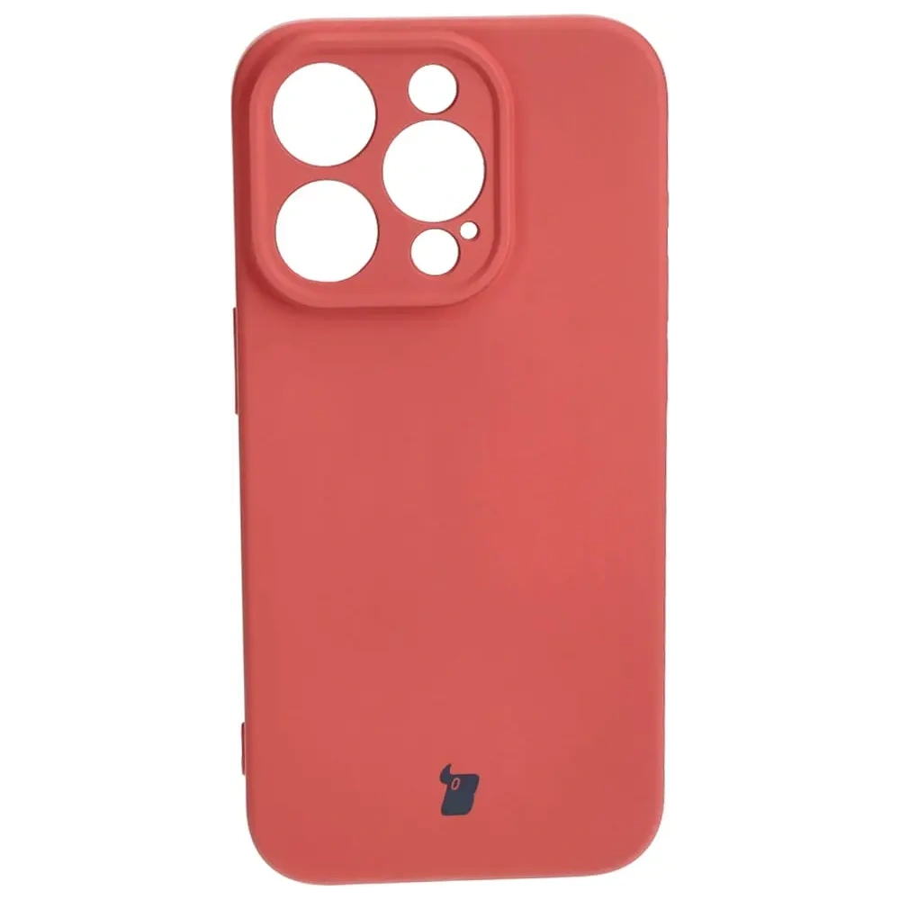 Etui Bizon Case Silicone do Apple iPhone 15 Pro brudny róż