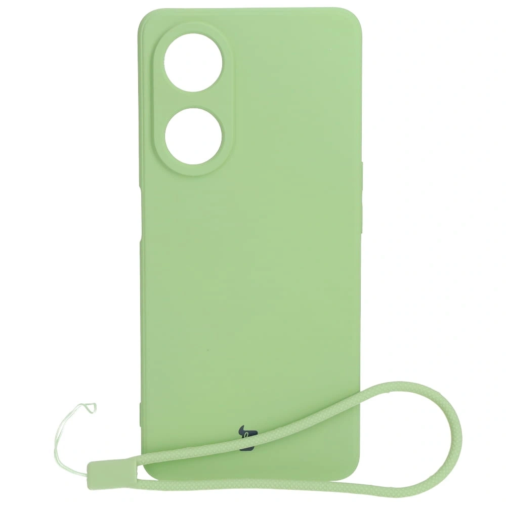 Etui Bizon Case Silicone Sq do Oppo A98 5G jasnozielone