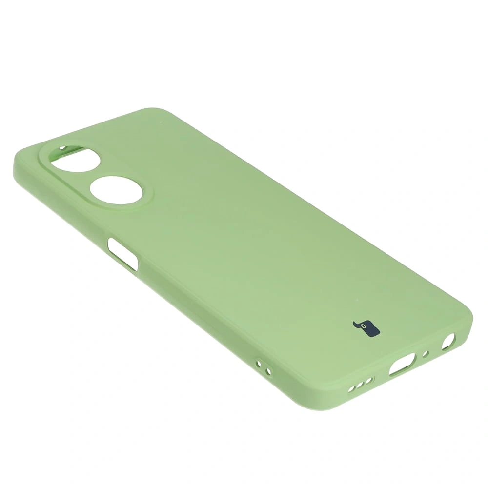 Etui Bizon Case Silicone Sq do Oppo A98 5G jasnozielone