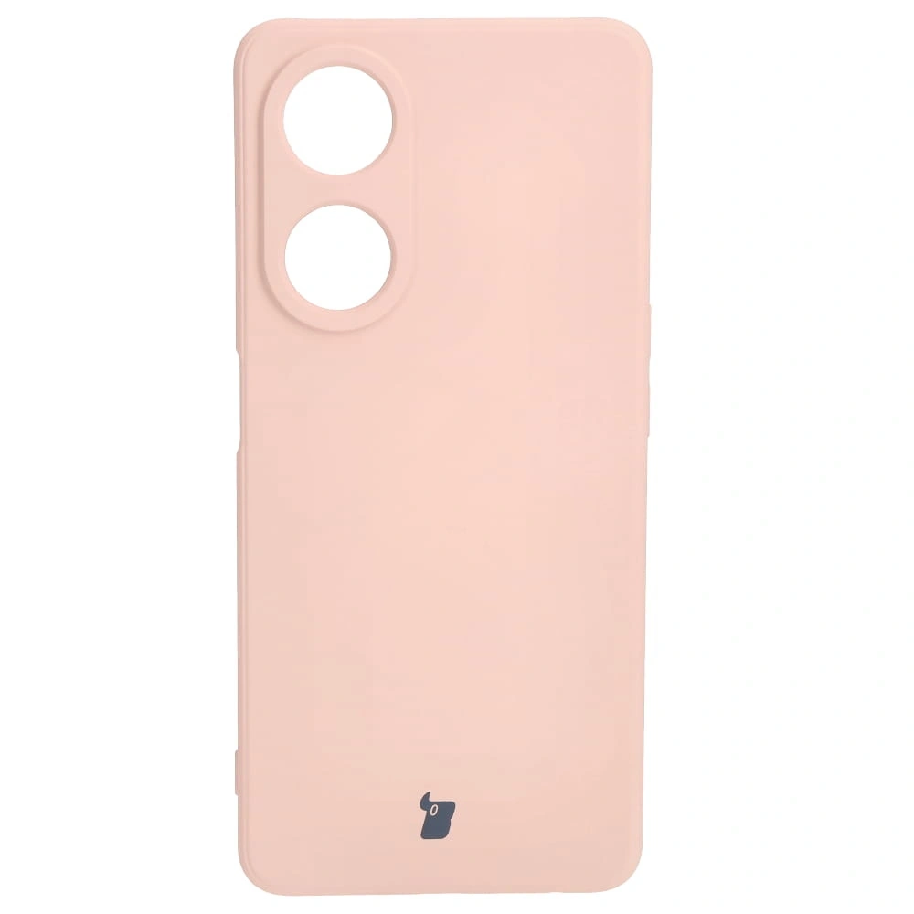 Etui Bizon Case Silicone Sq do Oppo A98 5G jasnoróżowe