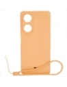 Etui Bizon Case Silicone Sq do Oppo A98 5G pomarańczowe
