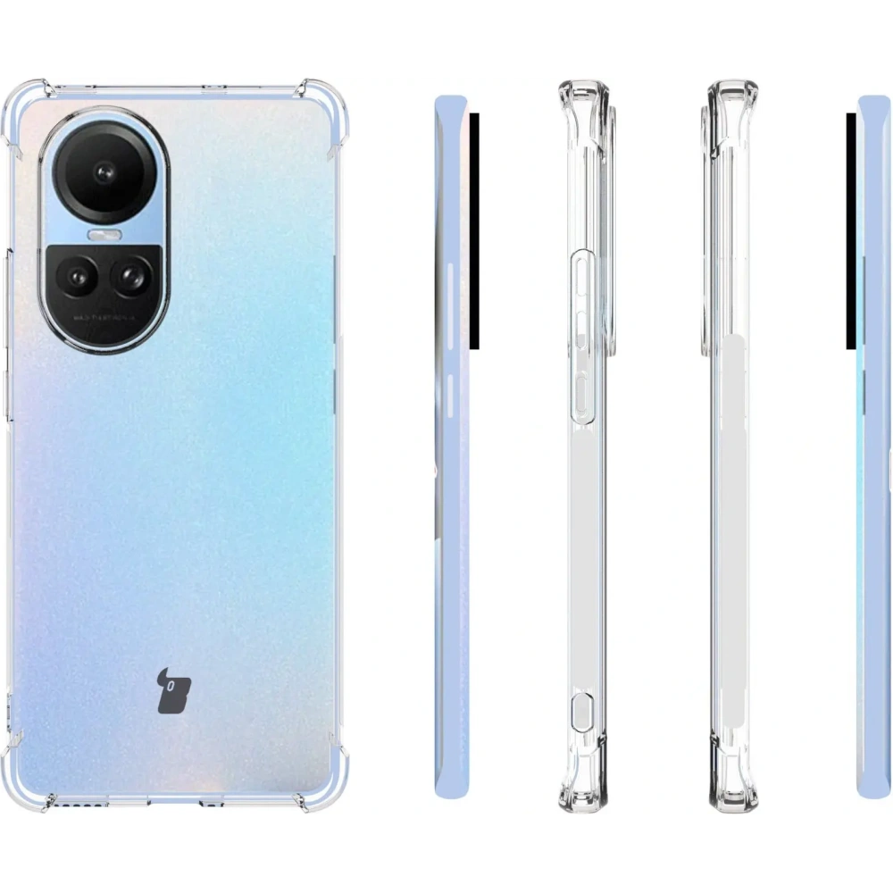 Elastyczne etui Bizon Case Salpa do Oppo Reno10 przezroczyste