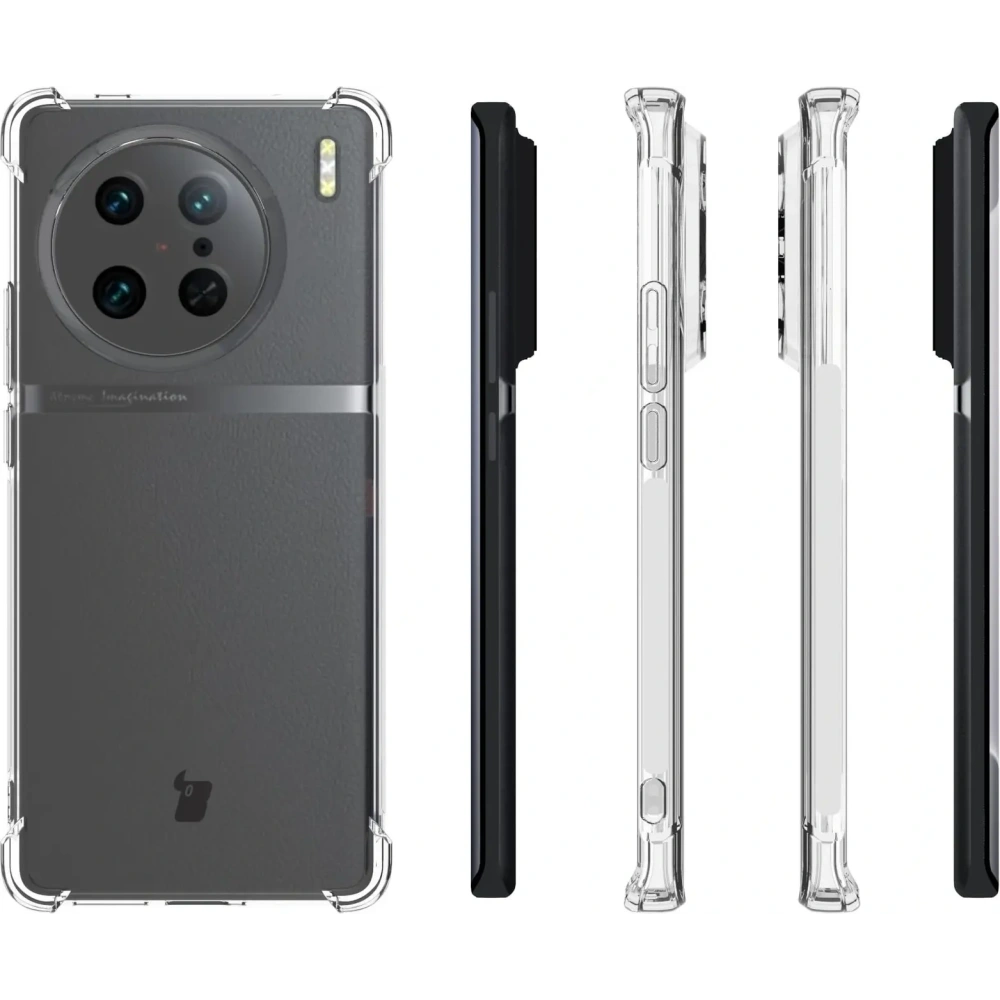 Elastyczne etui Bizon Case Salpa do Vivo X90 Pro przezroczyste