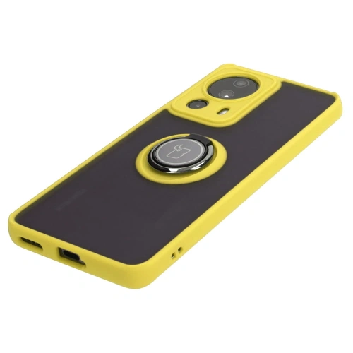 Kup Bizon Case Hybrid Ring Xiaomi 13 Lite rauchig mit einem gelben Rahmen - BIZ3158 - {ean13} - Sklep Home Screen