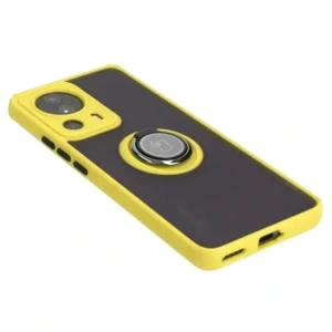 Buy Bizon Case Hybrid Ring Xiaomi 13 Lite smoky with a yellow frame - BIZ3158 - {ean13} - Home Screen Store Europe