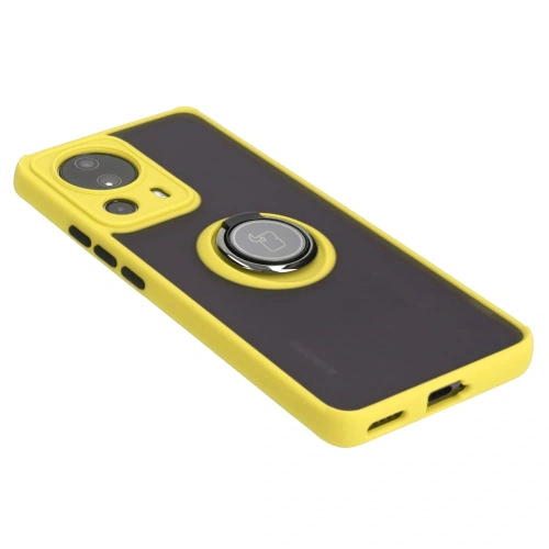 Kup Bizon Case Hybrid Ring Xiaomi 13 Lite rauchig mit einem gelben Rahmen - BIZ3158 - {ean13} - Sklep Home Screen