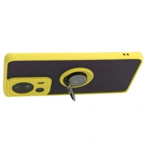 Kup Etui z uchwytem na palec Bizon Case Hybrid Ring do Xiaomi 13 Lite przydymione z żółtą ramką - BIZ3158 - {ean13} - Sklep Home Screen