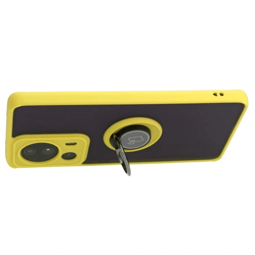 Kup Bizon Case Hybrid Ring Xiaomi 13 Lite rauchig mit einem gelben Rahmen - BIZ3158 - {ean13} - Sklep Home Screen