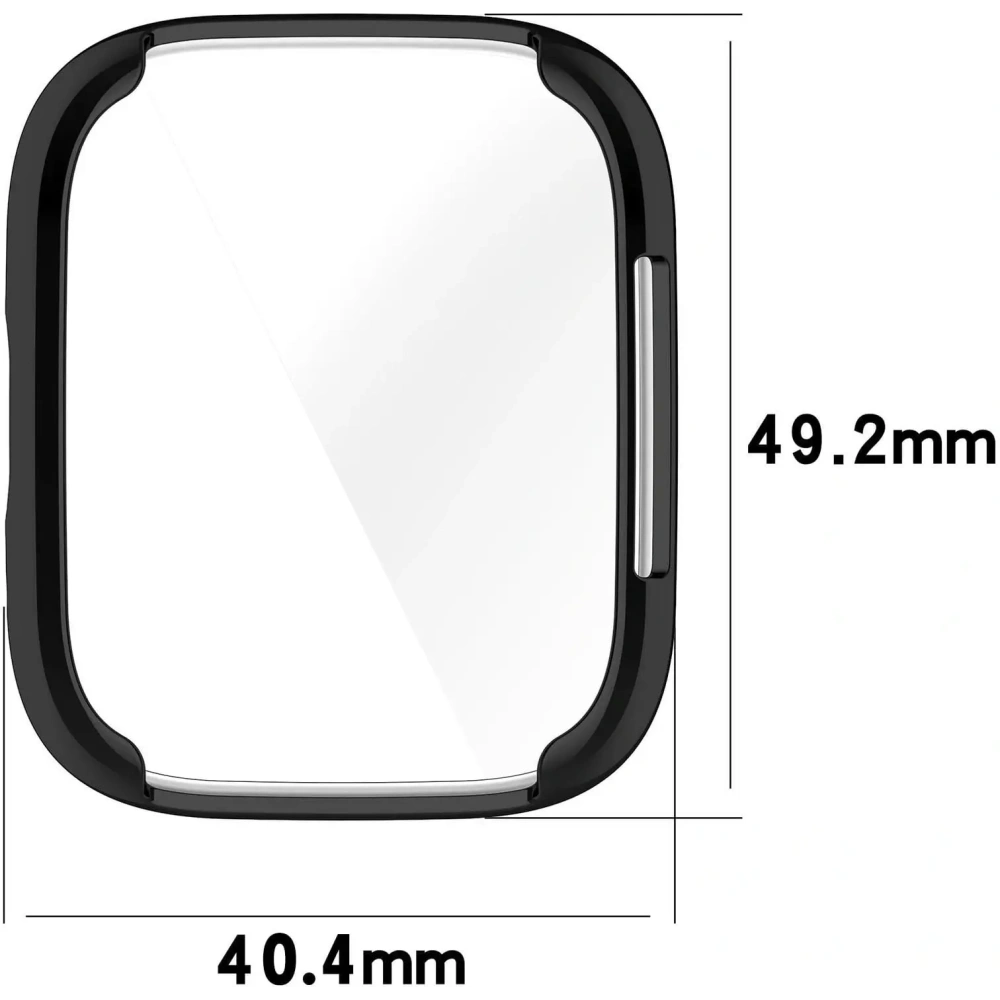 Etui z osłoną ekranu Bizon Case Watch Felipe do Xiaomi Redmi Watch 3 Active czarne