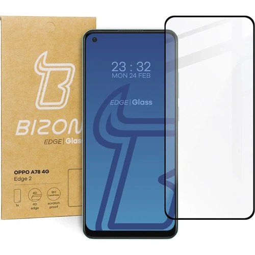 Kup Szkło hartowane Bizon Glass Edge 2 do Oppo A78 4G czarne - BIZ3161 - {ean13} - Sklep Home Screen