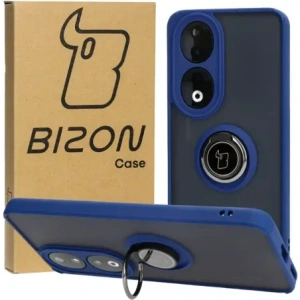 Kup Etui z uchwytem na palec Bizon Case Hybrid Ring do Honor 90 przydymione z granatową ramką - BIZ3164 - {ean13} - Sklep Home Screen