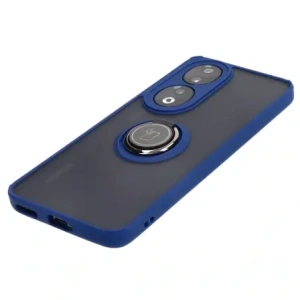 Buy Bizon Case Hybrid Ring Honor 90 smoky with a navy blue frame - BIZ3164 - {ean13} - Home Screen Store Europe