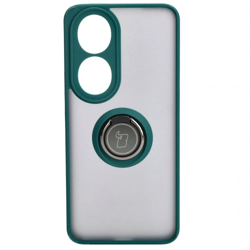 Kup Etui z uchwytem na palec Bizon Case Hybrid Ring do Honor 90 przydymione z ciemnozieloną ramką - BIZ3165 - {ean13} - Sklep Home Screen