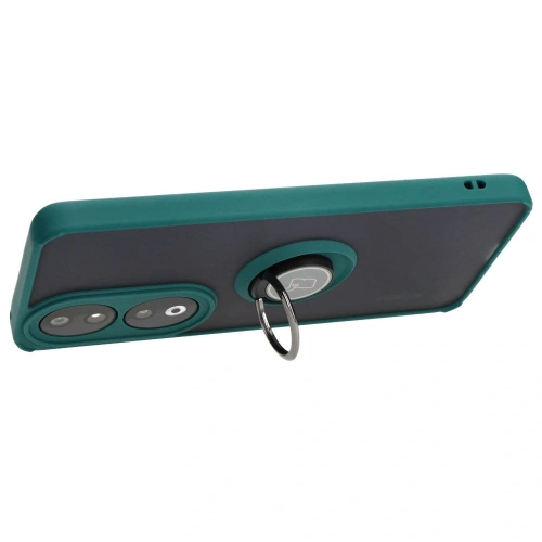 Kup Etui z uchwytem na palec Bizon Case Hybrid Ring do Honor 90 przydymione z ciemnozieloną ramką - BIZ3165 - {ean13} - Sklep Home Screen