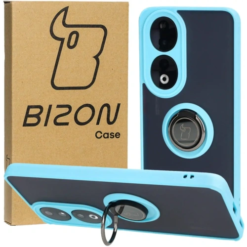 Kup Bizon Case Inel Hibrid Ring Honor 90 fumuriu cu un cadru de culoare albastră deschisă - BIZ3166 - {ean13} - Sklep Home Screen