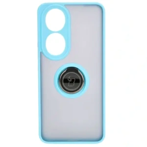 Kup Etui z uchwytem na palec Bizon Case Hybrid Ring do Honor 90 przydymione z jasnoniebieską ramką - BIZ3166 - {ean13} - Sklep Home Screen