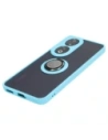Kup Etui z uchwytem na palec Bizon Case Hybrid Ring do Honor 90 przydymione z jasnoniebieską ramką - BIZ3166 - {ean13} - Sklep Home Screen