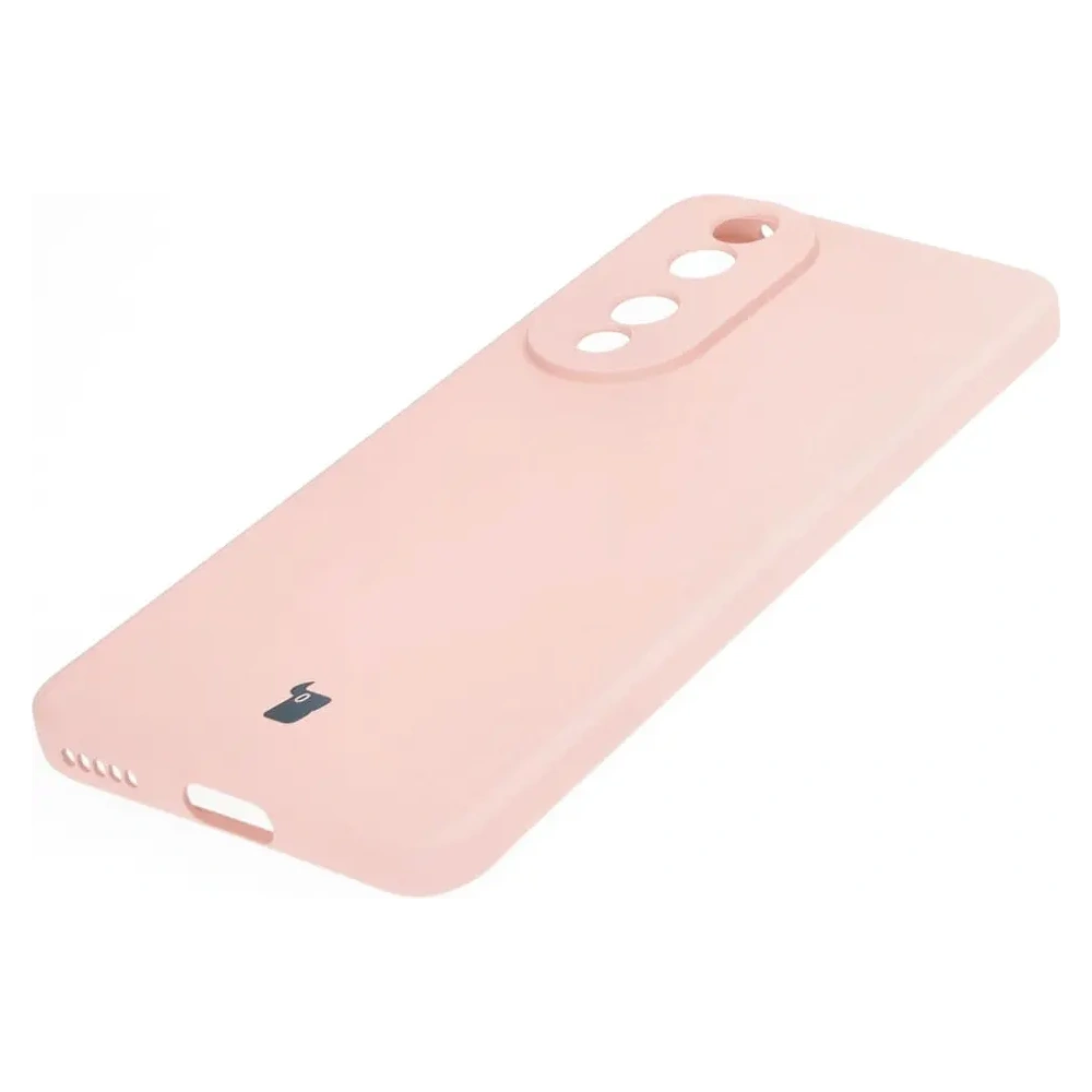 Etui Bizon Case Silicone Sq do Honor 90 jasnoróżowe
