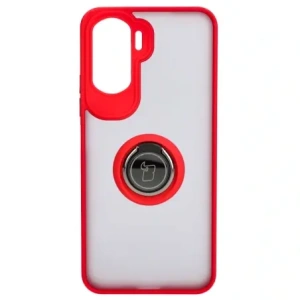 Kup Bizon Case Hybrid Ring Honor 90 Lite rauchig mit einem roten Rahmen - BIZ3174 - {ean13} - Sklep Home Screen
