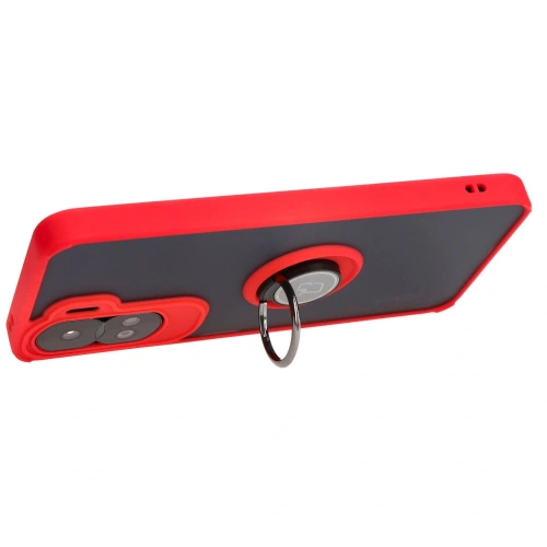 Kup Bizon Case Hybrid Ring Honor 90 Lite rauchig mit einem roten Rahmen - BIZ3174 - {ean13} - Sklep Home Screen