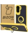 Buy Bizon Case Hybrid Ring Honor 90 Lite smoky with a yellow frame - BIZ3175 - {ean13} - Home Screen Store Europe