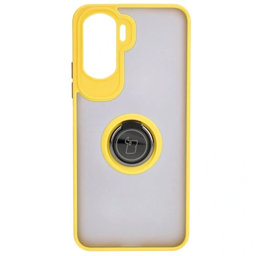 Buy Bizon Case Hybrid Ring Honor 90 Lite smoky with a yellow frame - BIZ3175 - {ean13} - Home Screen Store Europe