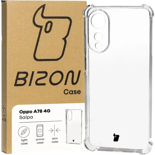 Kup Elastické pouzdro Bizon Case Salpa pro Oppo A78 4G průhledné - BIZ3176 - {ean13} - Sklep Home Screen