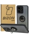 Kryt s úchytem na prst Bizon Case Hybrid Ring pro Realme C53 / C51 kouřový s černým rámečkem