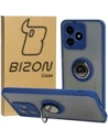 Bizon Case Hybrid Ring Realme C53 / C51 fumuriu cu un cadru bleumarin