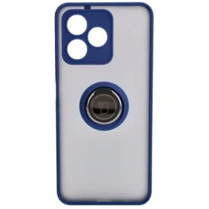 Kup Etui s držákem na prst Bizon Case Hybrid Ring pro Realme C53 / C51 kouřové s modrým rámečkem - BIZ3178 - {ean13} - Sklep Home Screen