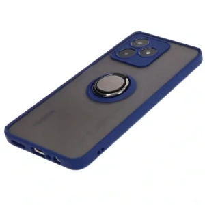 Kup Etui z uchwytem na palec Bizon Case Hybrid Ring do Realme C53 / C51 przydymione z granatową ramką - BIZ3178 - {ean13} - Sklep Home Screen