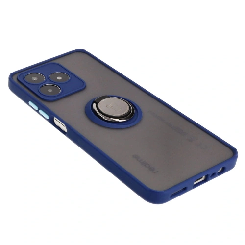 Kup Bizon Case Hybrid Ring Realme C53 / C51 fumuriu cu un cadru bleumarin - BIZ3178 - {ean13} - Sklep Home Screen