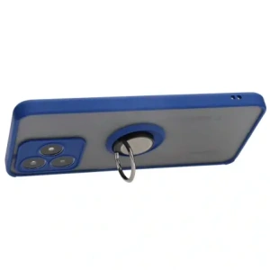 Kup Etui z uchwytem na palec Bizon Case Hybrid Ring do Realme C53 / C51 przydymione z granatową ramką - BIZ3178 - {ean13} - Sklep Home Screen