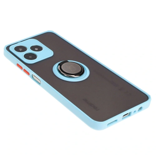 Kup Bizon Case Hybrid Gyűrű Realme C53 / C51 füstös színben, világoskék kerettel - BIZ3179 - {ean13} - Sklep Home Screen