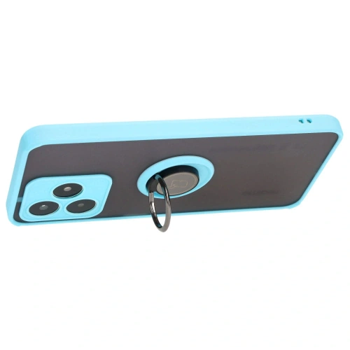 Kup Bizon Case Hybrid Ring Realme C53 / C51 rauchig mit einem hellblauen Rahmen - BIZ3179 - {ean13} - Sklep Home Screen