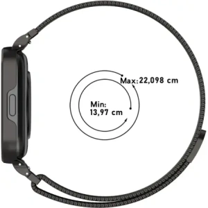 Buy Bizon Strap + Case Watch Chain Xiaomi Redmi Watch 3 Active black - BIZ3180 - {ean13} - Home Screen Store Europe
