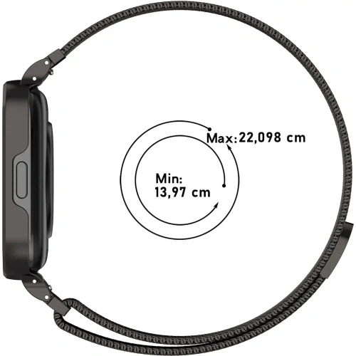 Kup Etui z paskiem Bizon Strap + Case Watch Chain do Xiaomi Redmi Watch 3 Active czarne - BIZ3180 - {ean13} - Sklep Home Screen