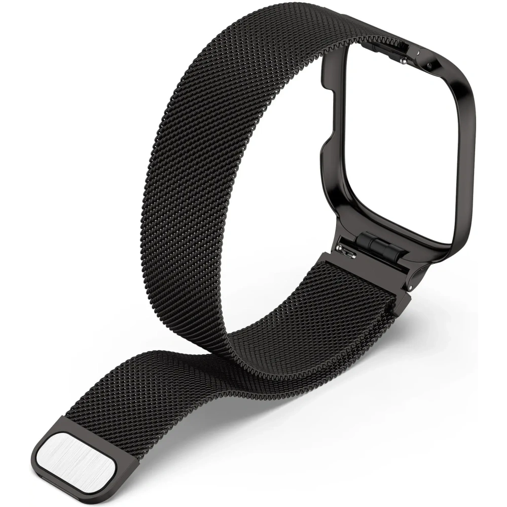 Etui z paskiem Bizon Strap + Case Watch Chain do Xiaomi Redmi Watch 3 Active czarne