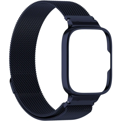 Kup Etui s páskem Bizon Strap + Case Watch Chain pro Xiaomi Redmi Watch 3 Active modré - BIZ3181 - {ean13} - Sklep Home Screen