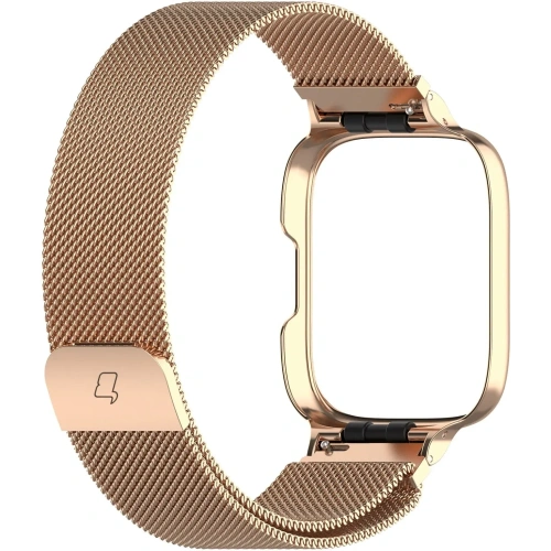Kup Etui z paskiem Bizon Strap + Case Watch Chain do Xiaomi Redmi Watch 3 Active różowozłote - BIZ3182 - {ean13} - Sklep Home Screen