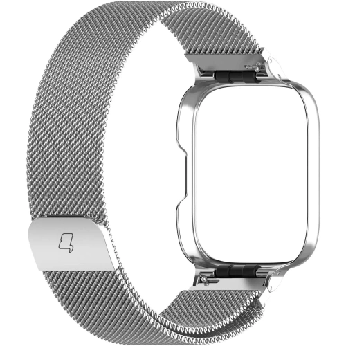 Kup Etui z paskiem Bizon Strap + Case Watch Chain do Xiaomi Redmi Watch 3 Active srebrne - BIZ3183 - {ean13} - Sklep Home Screen