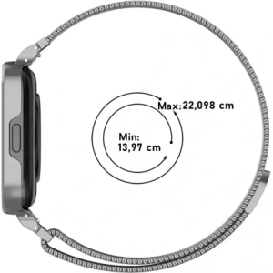 Buy Bizon Strap + Case Watch Chain Xiaomi Redmi Watch 3 Active silver - BIZ3183 - {ean13} - Home Screen Store Europe