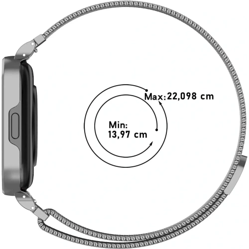 Kup Etui z paskiem Bizon Strap + Case Watch Chain do Xiaomi Redmi Watch 3 Active srebrne - BIZ3183 - {ean13} - Sklep Home Screen