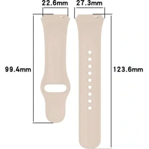 Buy Bizon Strap Watch Dots Xiaomi Redmi Watch 3 Active beige - BIZ3184 - {ean13} - Home Screen Store Europe