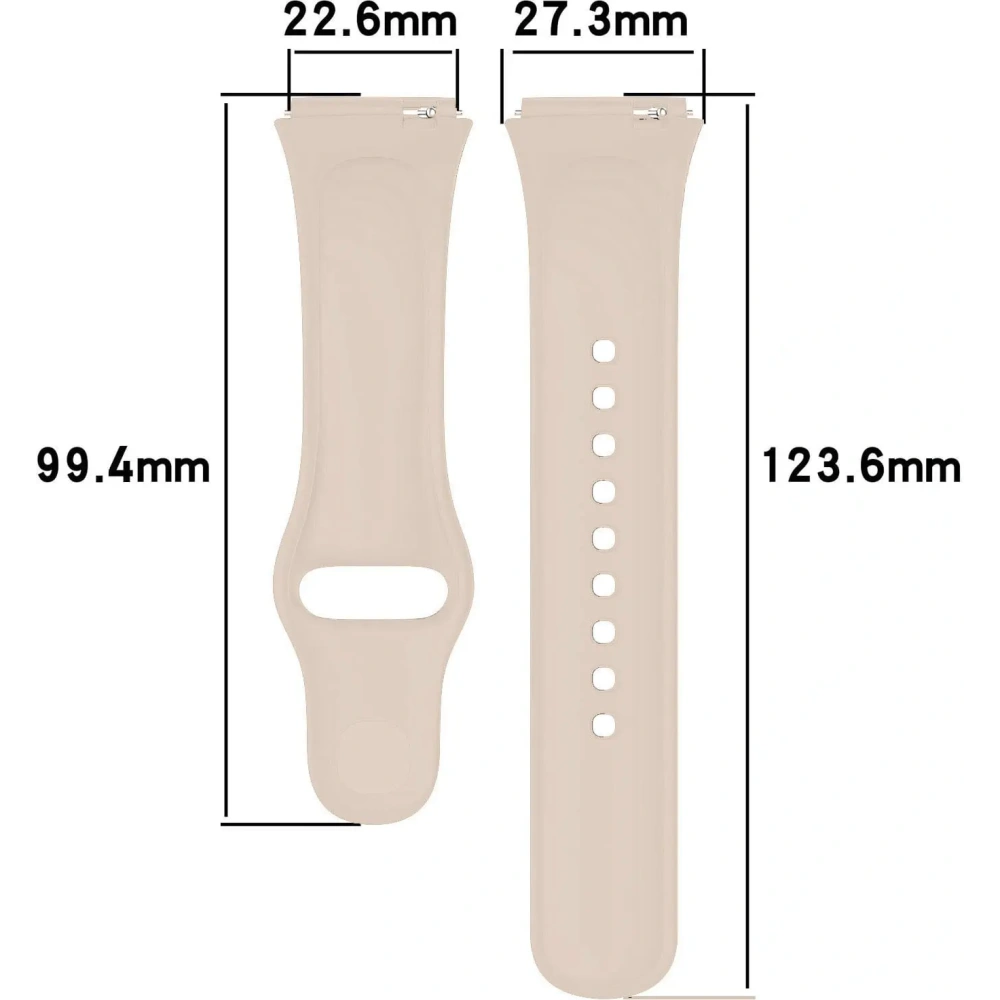 Pasek Bizon Strap Watch Dots do Xiaomi Redmi Watch 3 Active beżowy