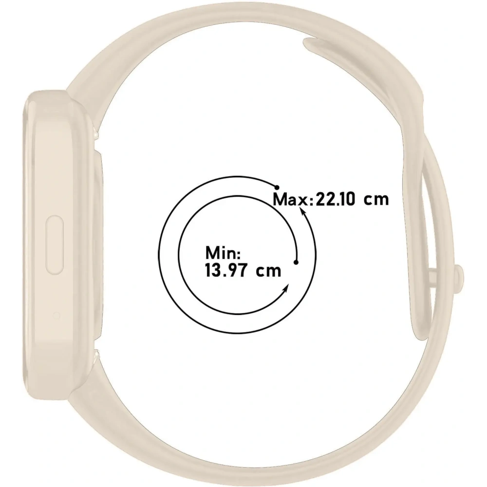 Pasek Bizon Strap Watch Dots do Xiaomi Redmi Watch 3 Active beżowy