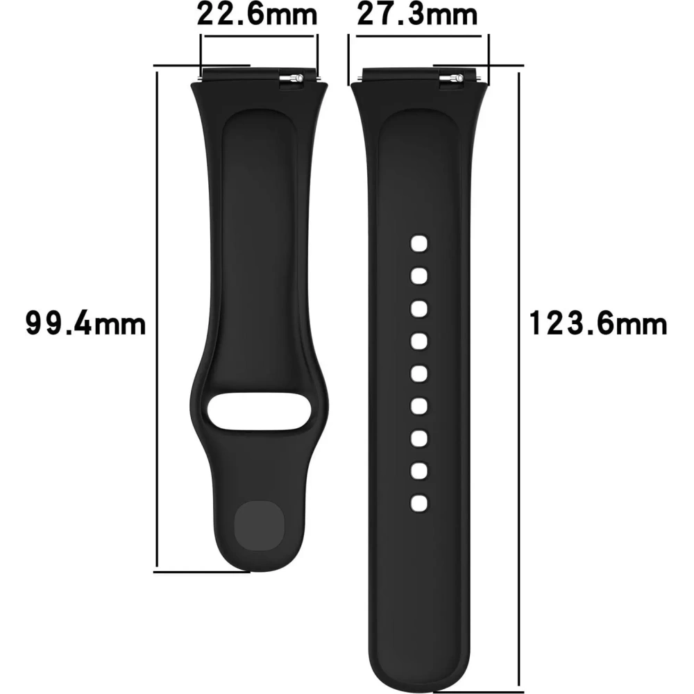 Pasek Bizon Strap Watch Dots do Xiaomi Redmi Watch 3 Active czarny