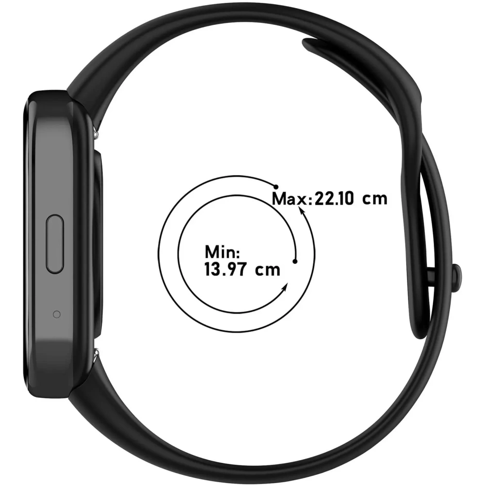 Pasek Bizon Strap Watch Dots do Xiaomi Redmi Watch 3 Active czarny