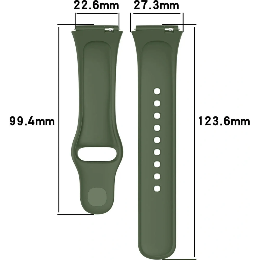 Pasek Bizon Strap Watch Dots do Xiaomi Redmi Watch 3 Active ciemnozielony