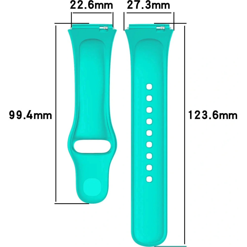 Pasek Bizon Strap Watch Dots do Xiaomi Redmi Watch 3 Active ciemno-miętowy